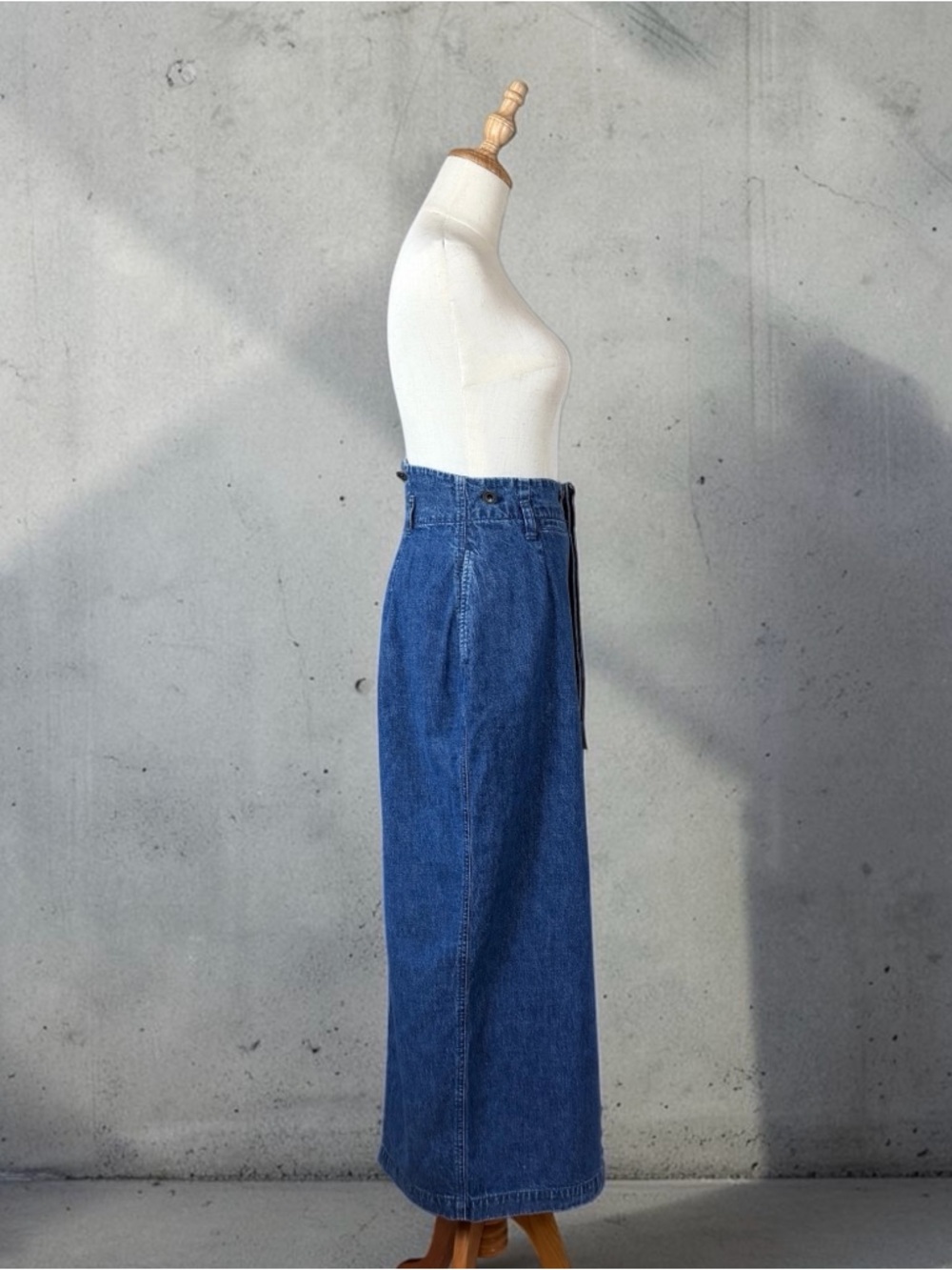 Ralph Ralph Lauren  c. 1990s High Waisted Denim Pencil Skirt  | 8 - Picture 3 of 5